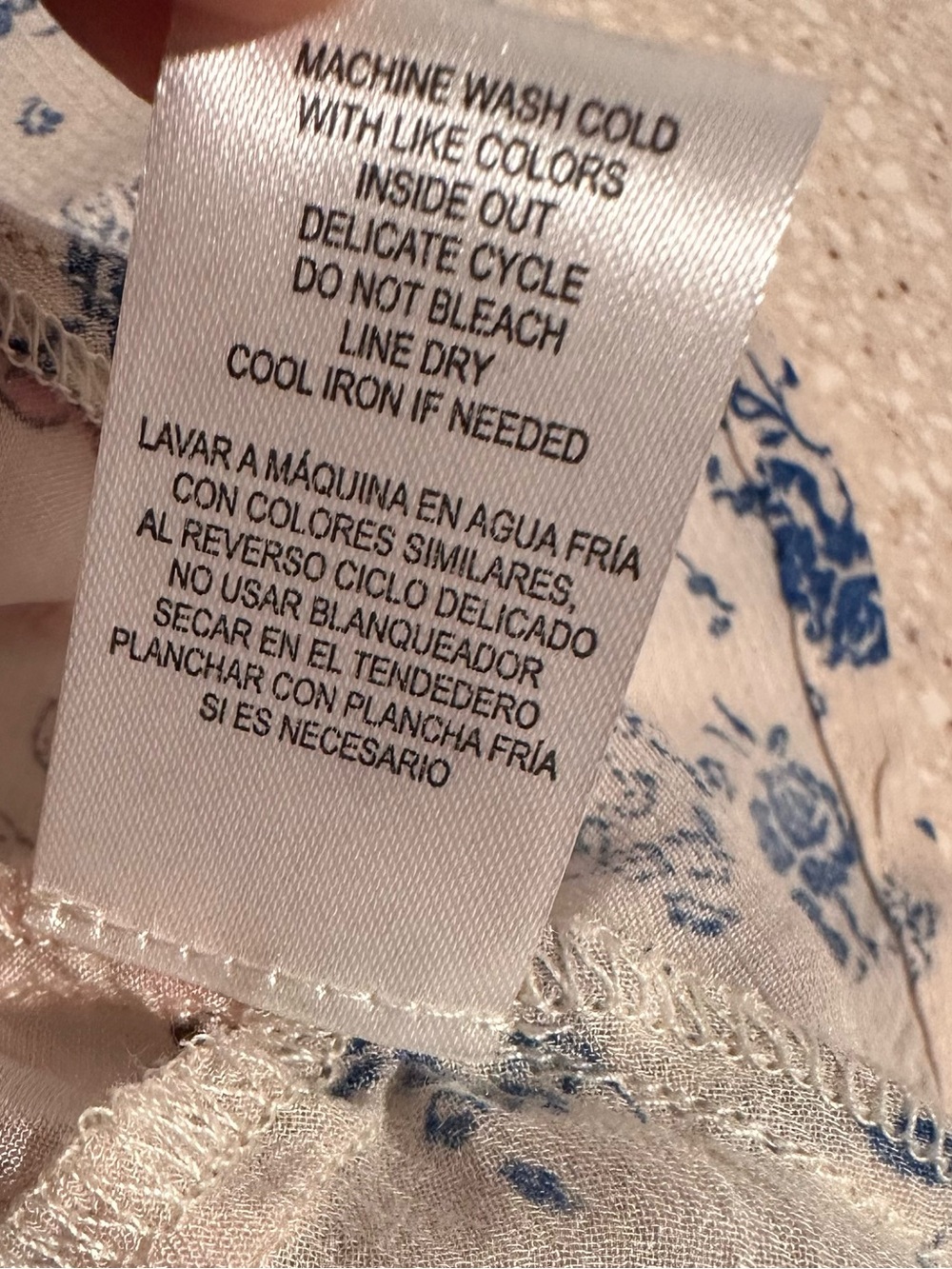 Democracy Floral Peasant Blouse - Smocked Boho Tunic Top Pastels NWT Size Medium - Picture 10 of 16
